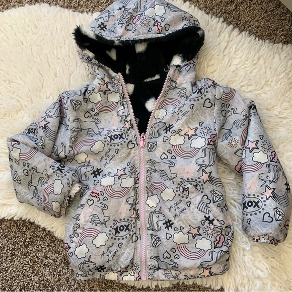 Betsey Johnson Other - COPY - Betsey Johnson toddler girls reversible jacket sz 4T